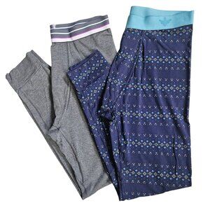 BOMBAS Lot 2 Bee Better Base Layer Pants Men's Large Lounge Sleep Cotton Modal